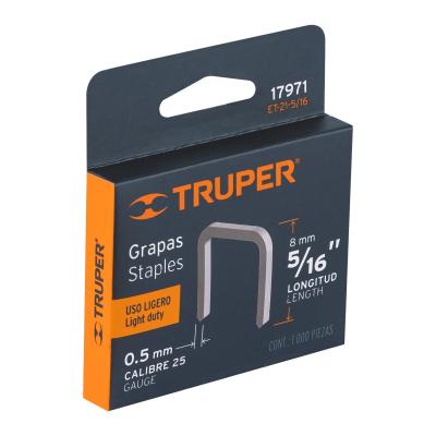 GRAPAS PARA ET-21 5/16 CAJA CON 1000 PZAS TRUPER (17971)