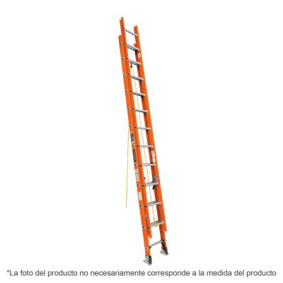 ESCALERA DE EXTENSION TIPO III 28 PEL FIBRA DE VIDRIO TRUPER (100229)