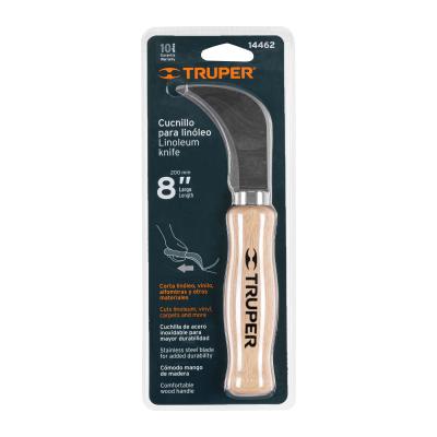 CUCHILLO CURVO P/LINOLEO 8 TRUPER (14462)
