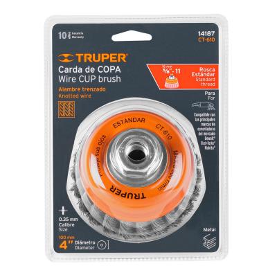 CARDA D/COPA TRENZADA 4 5/8 TRUPER (14187)
