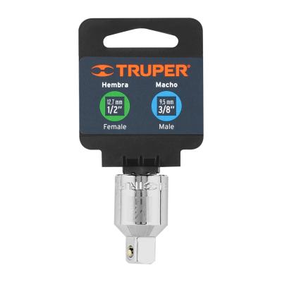 ADAPTADOR CON MATRACA DE CUADRO 1/2 A 3/8 TRUPER (13422)