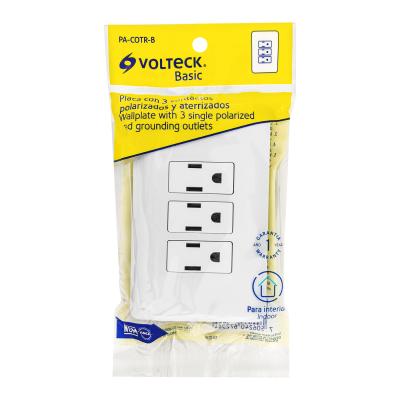 PLACA ARMADA CON 3 CONTACTOS VOLTECK (25082)