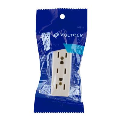 MULTICONTACTO TRIPLE 2 POLOS + TIERRA VOLTECK (46814)