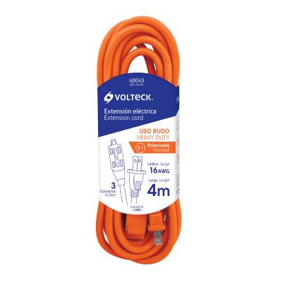 EXTENSION ELECTRICA USO RUDO 4M CAL 16 VOLTECK (48043)