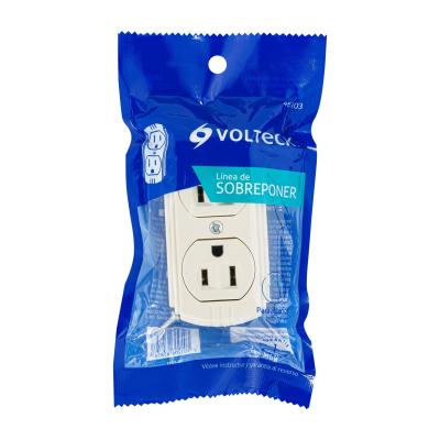 CONTACTO DUPLEX DE SOBREPONER VOLTECK (46103)