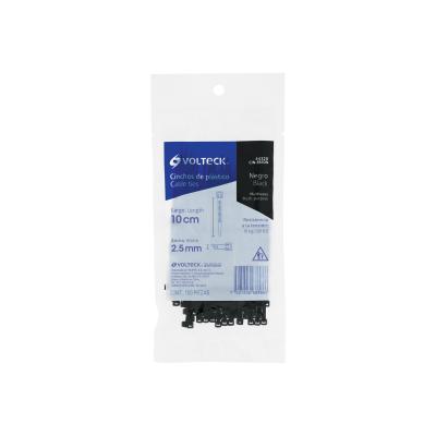CINCHO PLASTICO 10 CM NEGRO VOLTECK (44320)