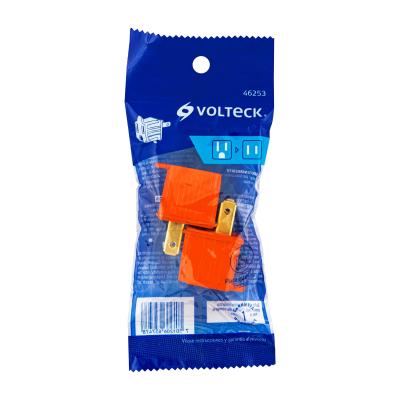 ADAPTADOR NARANJA 3 A 2 VOLTECK (46253)