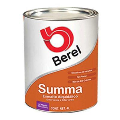 Esmalte Summa Negro Mate LITRO BEREL (674-4)