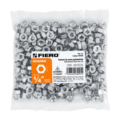 TUERCA HEXAGONAL DE1/4 FIERO (44548)