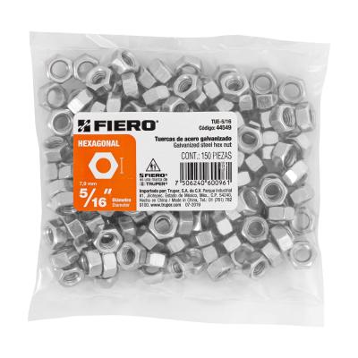 TUERCA HEXAGONAL DE 5/16 FIERO (44549)