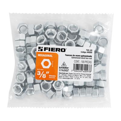 TUERCA HEXAGONAL DE 3/8 FIERO (44550)