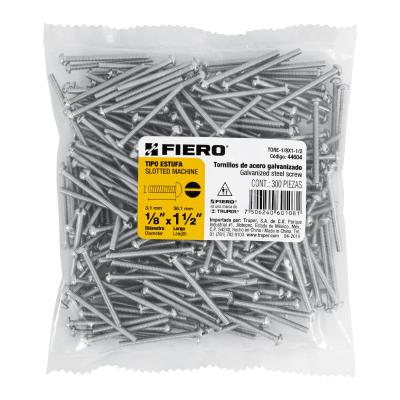 TORNILLO TIPO ESTUFA 1/8 X 1-1/2 FIERO (44604)