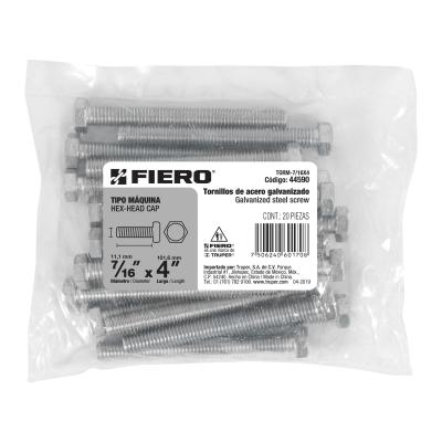 TORNILLO TIPO MAQUINA  7/16X4 FIERO (44590)