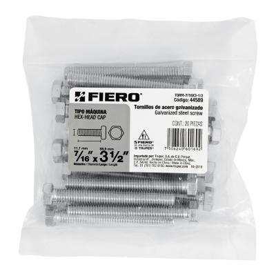 TORNILLO TIPO MAQUINA  7/16 X 3-1/2 FIERO (44589)