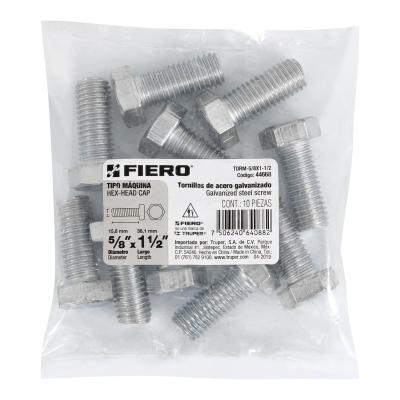 TORNILLO TIPO MAQUINA  5/8 X 1-1/2 FIERO (44668)