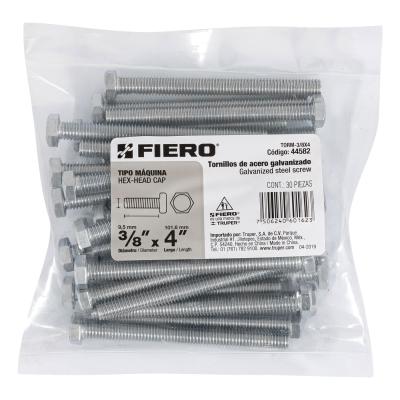 TORNILLO TIPO MAQUINA  3/8 X 4 FIERO (44582)