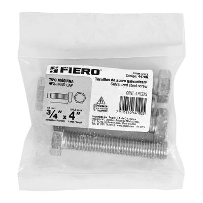TORNILLO TIPO MAQUINA 3/4 X 4 FIERO (44706)