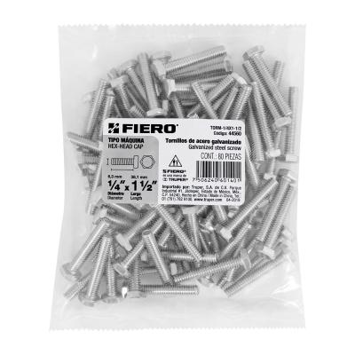 TORNILLO TIPO MAQUINA 1/4 X 4-1/2 FIERO (44560)