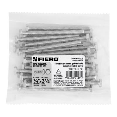 TORNILLO TIPO MAQUINA 1/4 X 3-1/2 FIERO (44632)