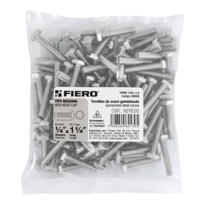 TORNILLO TIPO MAQUINA 1/4 X 1-1/4 FIERO (44559)