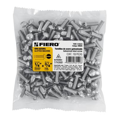 TORNILLO TIPO ESTUFA 1/4 X 3/4 FIERO (44625)