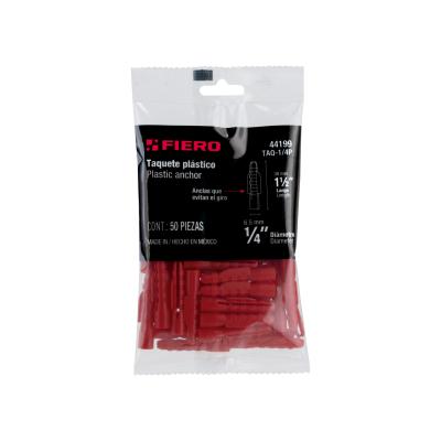 TAQUETE DE 1/4 PLASTICO FIERO (44199)