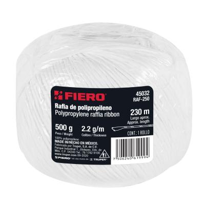 RAFIA COLOR BLANCO CAL 2.2 500G FIERO (45032)