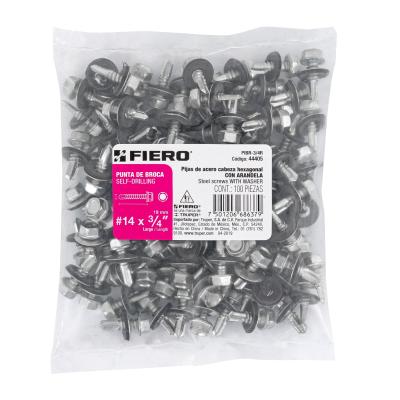 PIJA HEXAGONAL PUNTA DE BROCA C/RONDANA 3/4 FIERO (44405)