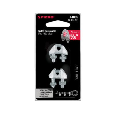 NUDO PARA CABLE DE 1/8 TARJETA CON 2 PIEZAS FIERO (44082)