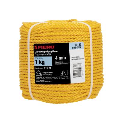 CUERDA PROPILENO TORCIDA 4MM FIERO (40183)