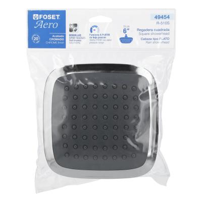 REGADERA CUADRADA 6 SIN BRAZO FOSET (49454)