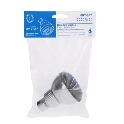 REGADERA ABS REDONDA 2-1/2 SIN BRAZO FOSET BASIC (49412)