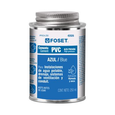 PEGAMENTO PVC AZUL 250ML FOSET (42026)