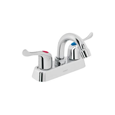 MEZCLADORA PARA LAVABO 4 CUELLO CURVO PALANCA FOSET (45512)