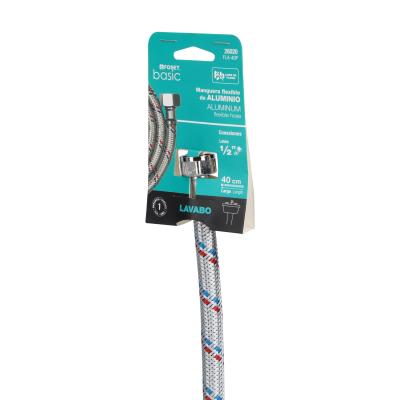 MANGUERA FLEXIBLE PARA LAVABO 1/2 X 40CM FOSET (26020)