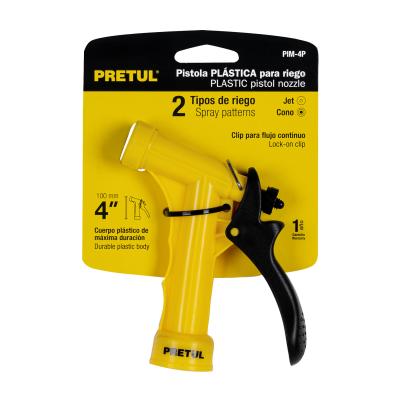 PISTOLA PLASTICA /RIEGO 4 PRETUL (22753)
