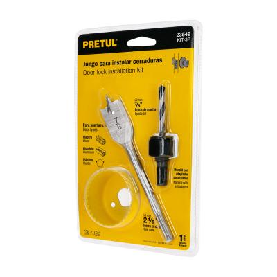 KIT DE 3 SIERRAS CORTACIRCULOS PARA MADERA PRETUL (23549)