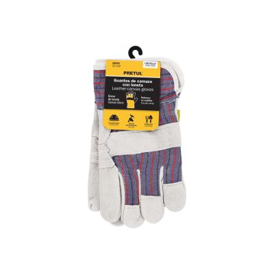 GUANTES DE CARNAZA Y LONETA UNITALLA PRETUL (29976)