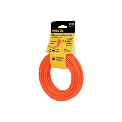 HILO PARA DESBROZADORA  2.4MM x 12M PRETUL (20024)
