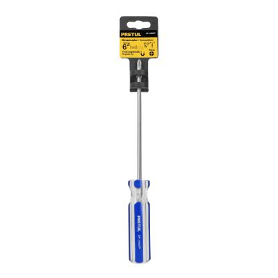 DESARMADOR DE CRUZ 1/4 X 6 PVC PRETUL (21477)