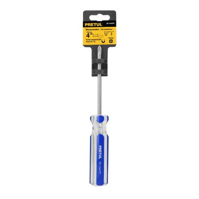DESARMADOR DE CRUZ 1/4 X 4 PVC PRETUL (21474)