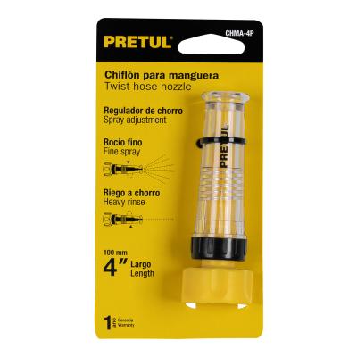 CHIFLON DE PLASTICO PARA MANGUERA 4 PRETUL (21140)