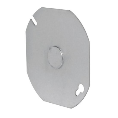TAPA DE ACERO PARA CAJA OCTOGONAL 4 X 4 (46331)
