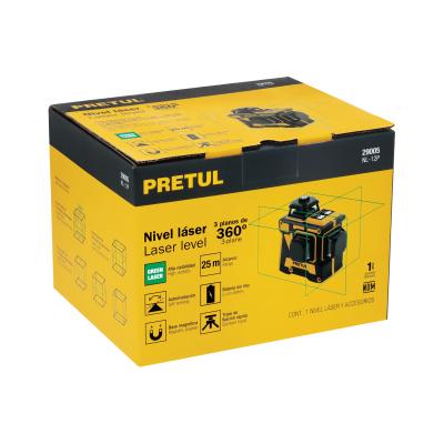 NIVEL LASER VERDE 25 MTS PRETUL (29005)