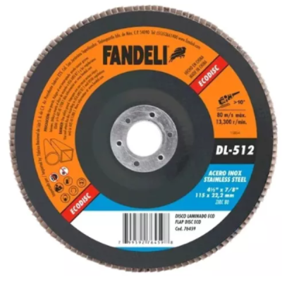 DISCO LAMINADO GRANO 80 FANDELI (76459)