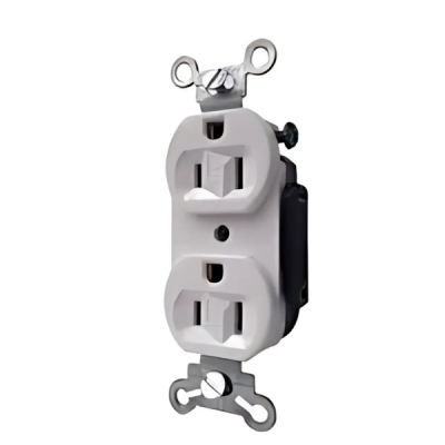CONTACTO DOBLE POLARIZADO BLANCO 270W ARROW (60643)